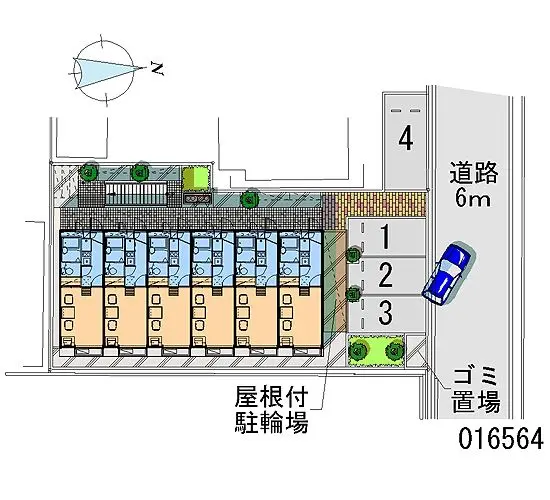 ★手数料０円★大東市新田本町 月極駐車場